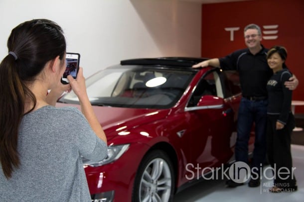 Tesla S Customer Pickup Experience